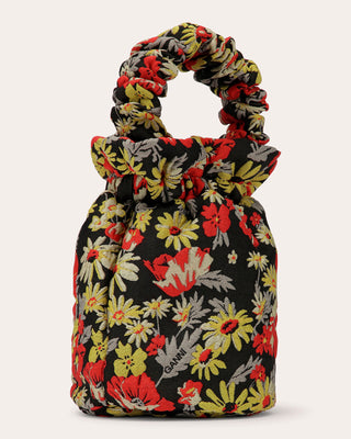 Ganni Occasion Ruched Top-Handle Bag 1